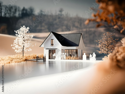 3D Illustration Dream Home ...