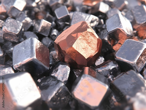 3D Illustration, Copper Cry...