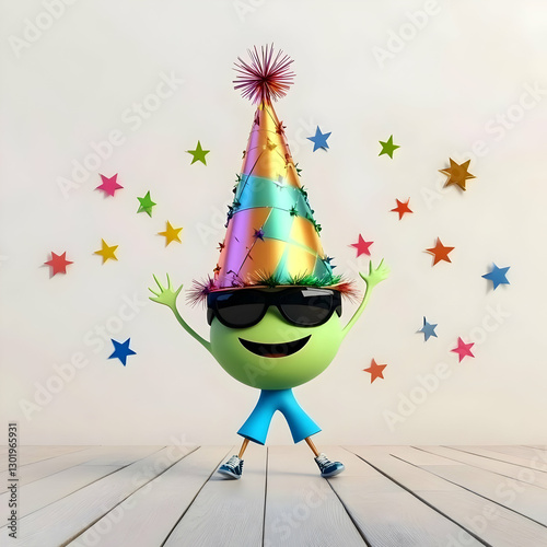 3D Illustration Party Fun C...