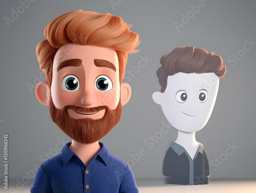 3D Illustration - Cartoon M...