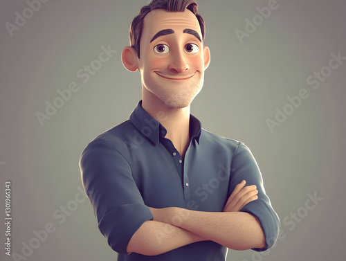 3D Illustration - Confident...