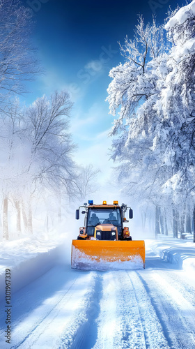 Photo - Winter Road Snow Re...
