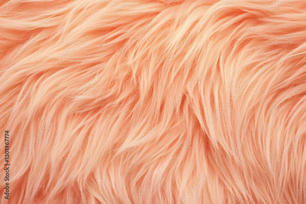 Peach Faux Fur Background Texture Photo Peach Faux Fur Background Texture Photo
