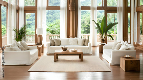 Serene Living Room Interior...