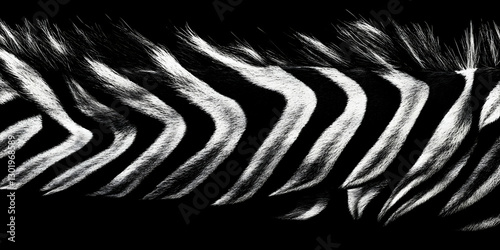 Photo Zebra Stripes Black W...