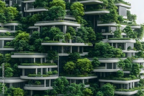 3D Illustration Green Build...