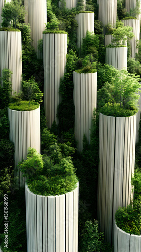 3D Illustration Green Natur...