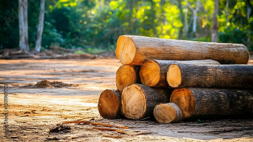 Photo Logs Wood Timber Fore...