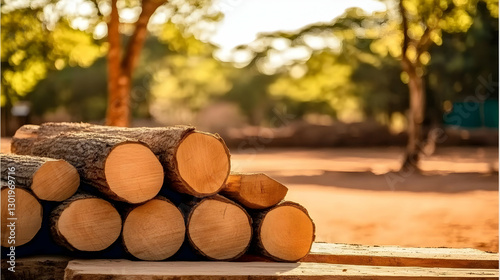 Photo-Cut Timber Logs Wood ...