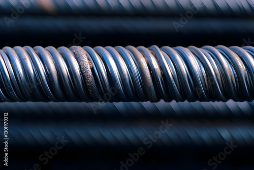 Closeup of Metal Spiral Ind...