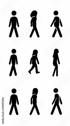 Illustration - Walking Figu...