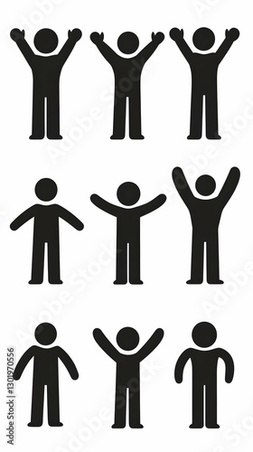 Illustration of Stick Figur...