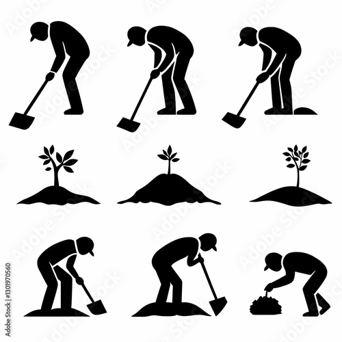 Illustration Gardening Plan...