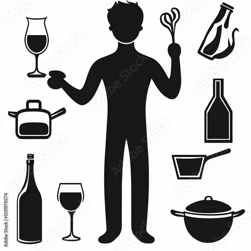 Illustration-Cooking Utensi...