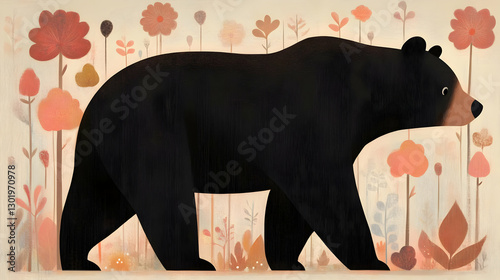 Illustration Black Bear Wil...