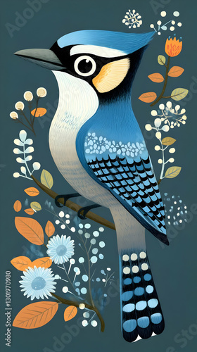 Blue Jay Bird Illustration ...