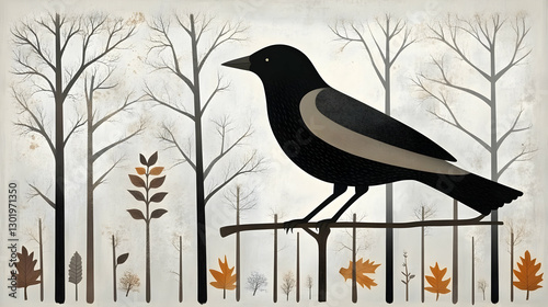 Winter Bird Illustration: A...