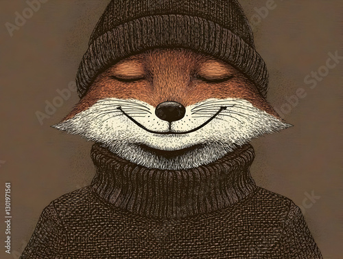 Illustration - Cozy Fox in ...