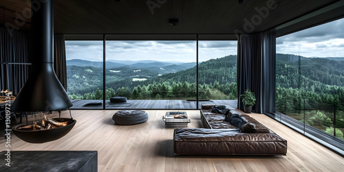 3D Illustration Modern Livi...