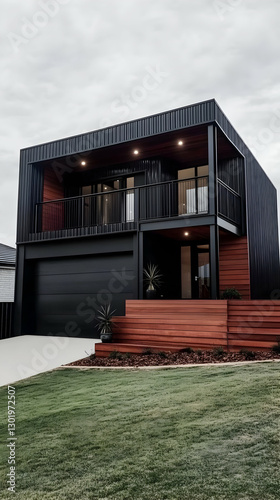 Photo Modern Black House Ex...
