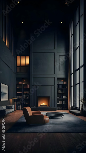 3D Illustration Modern Livi...