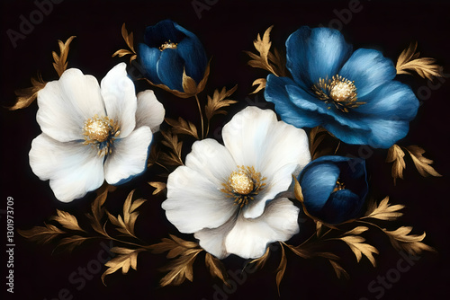 Illustration - White and Bl...