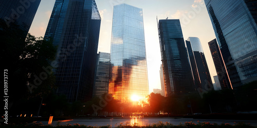 Photo - Urban Sunset, Skysc...