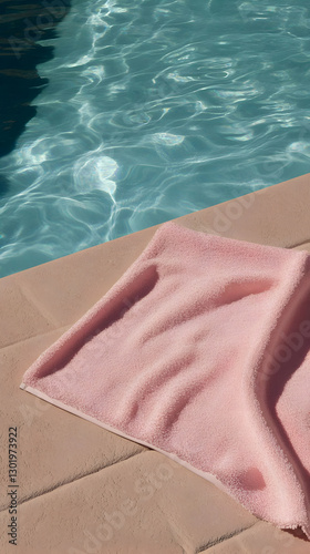 Photo Pink Towel Poolside R...