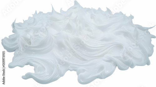 3D Realistic Cream Swirls, ...