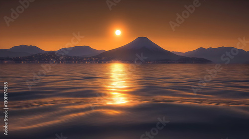 Illustration - Sunset Mount...