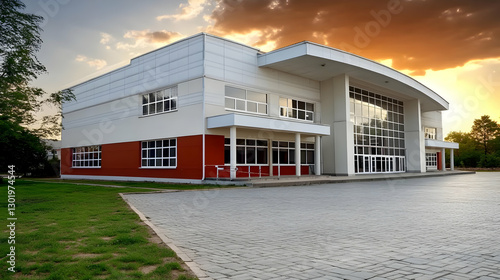 Photo Modern Building Exter...