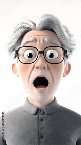 3D Illustration - Shocked S...
