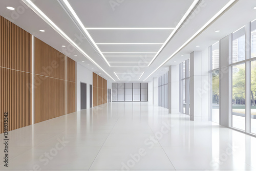 Modern Office Lobby 3D Illu...
