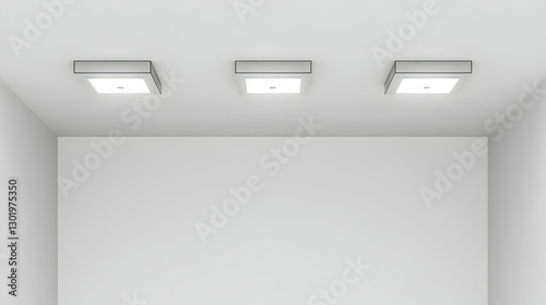 3D Illustration Empty White...