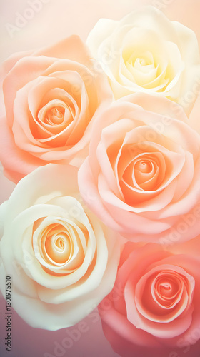 Illustration Soft Pink and ...