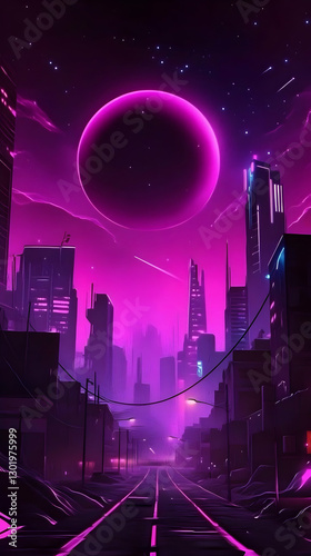 Illustration of Futuristic ...