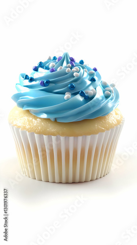 3D Illustration Cupcake, Bl...