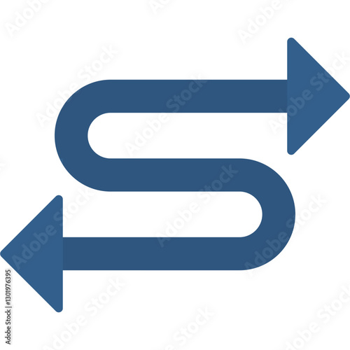 Zigzag Arrow Icon
