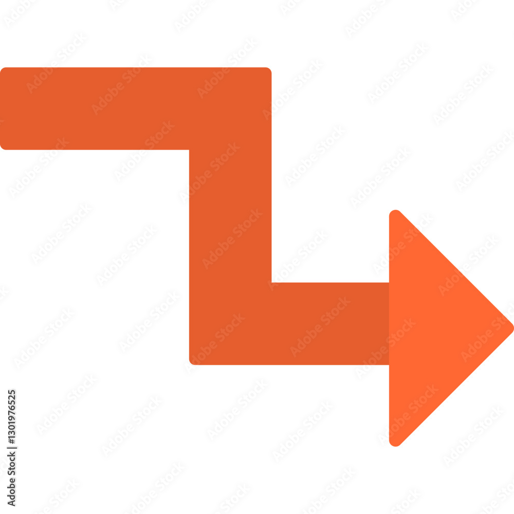 Zigzag Arrow Icon Zigzag Arrow Icon