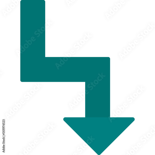 Zigzag Arrow Icon