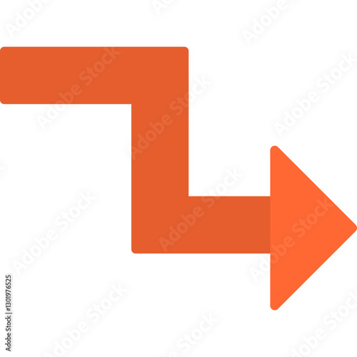 Zigzag Arrow Icon