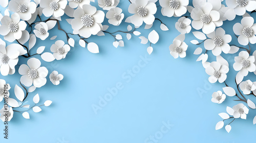 3D Illustration White Paper...