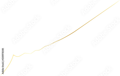 Elegant Golden Thread Decoration Ornament