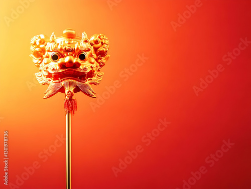 Photo Golden Lion Dance Mas...