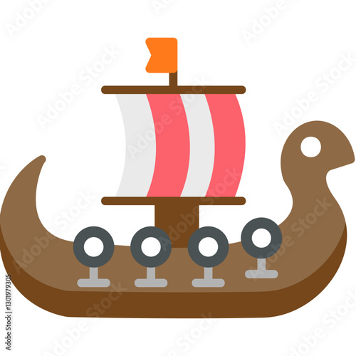 Viking Ship Icon