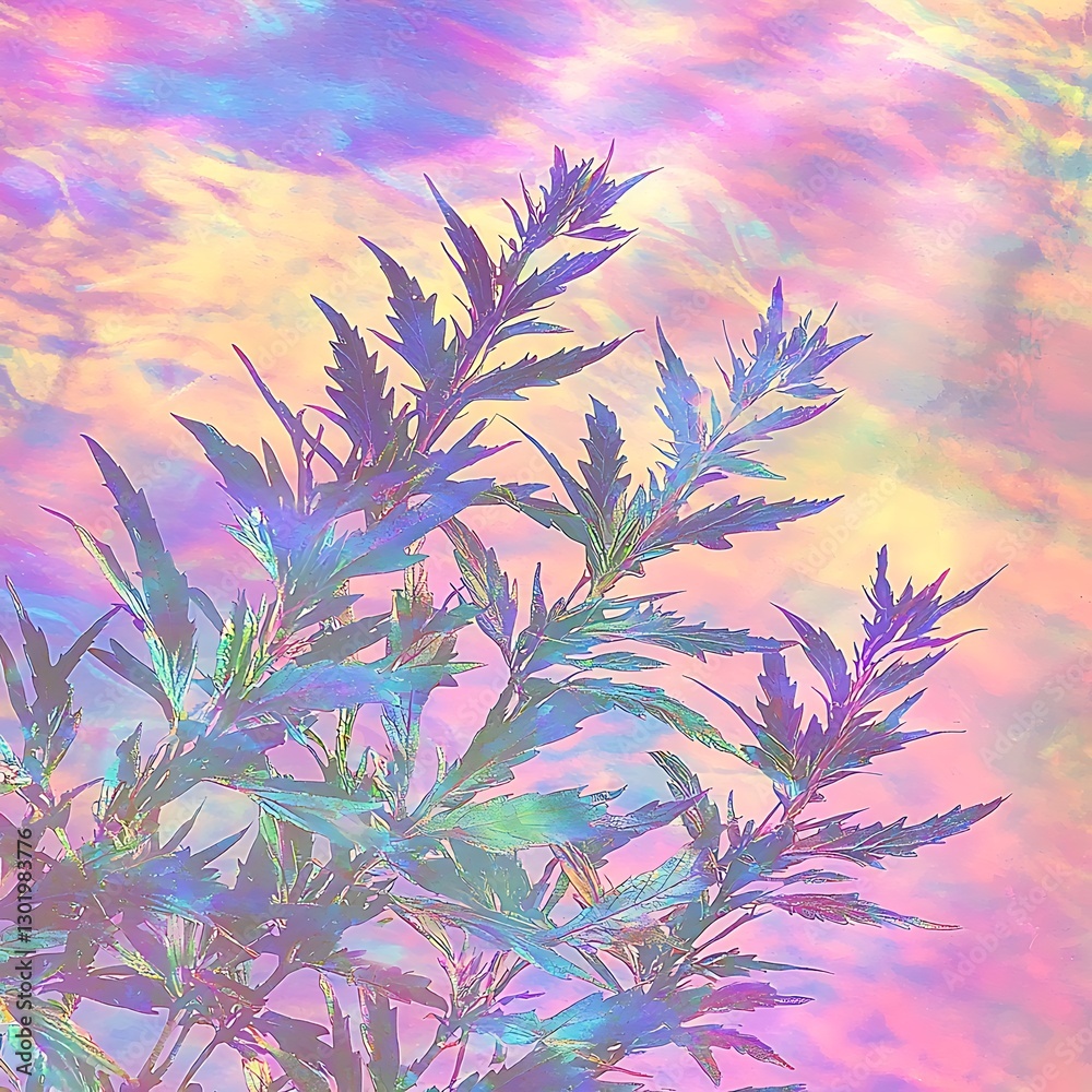 Fototapeta premium A radiant 100% illuminated with a rainbow of colors, casting a colorful glow that energizes the scene with a playful and vibrant aesthetic.