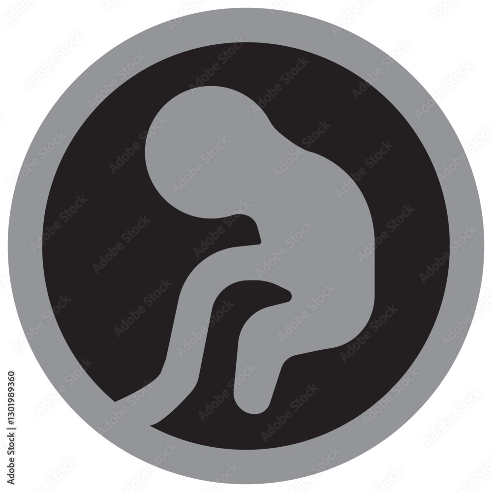 Embryo glyph icon Embryo glyph icon