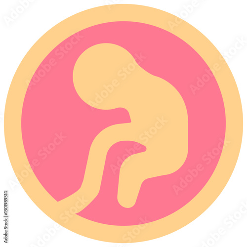 Embryo colored icon