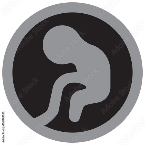 Embryo glyph icon