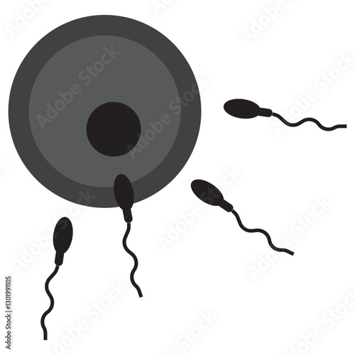 Fertilization glyph icon